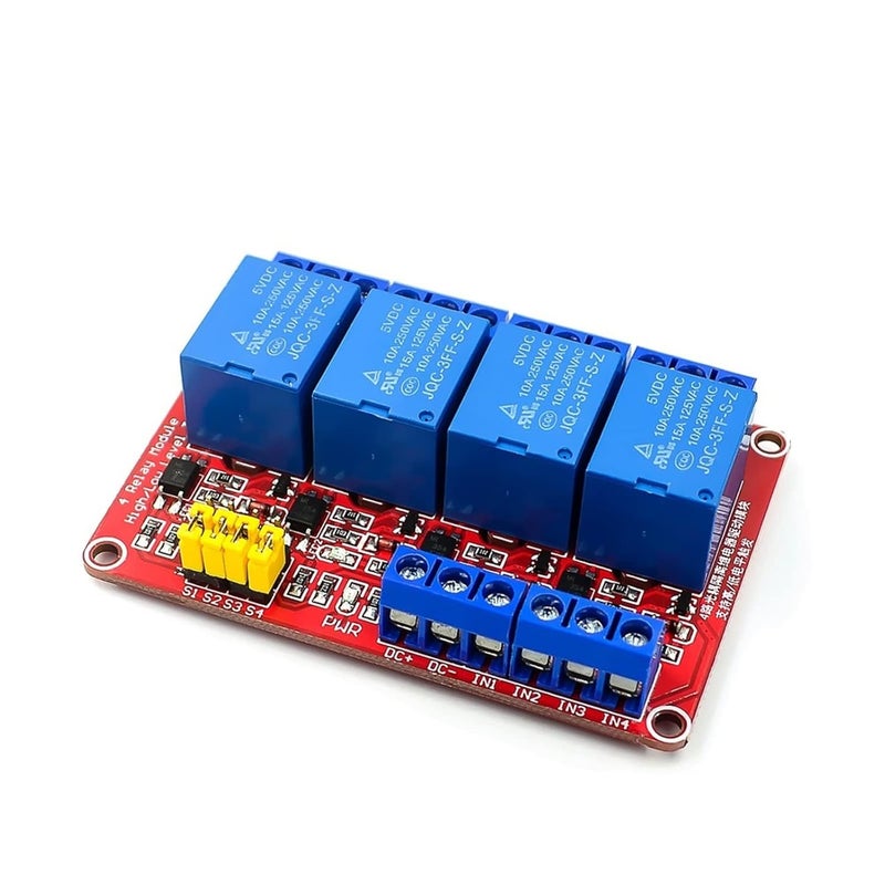 6 Channel Relay Module Board 24V DC With Optocoupler High Low Level Trigger - Image 1