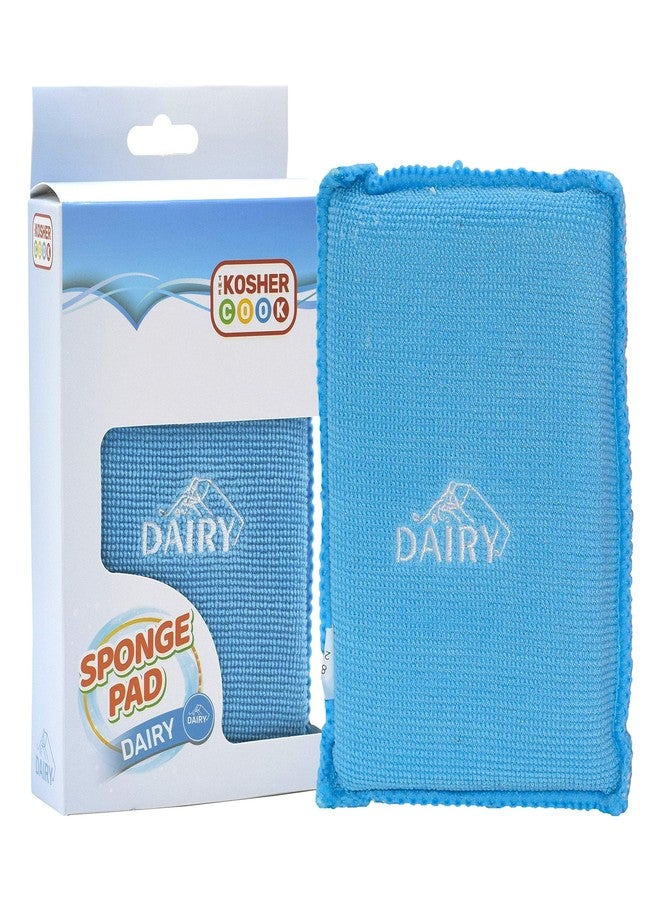 The Kosher Cook Dairy Blue Dishwashing Sponges - Heavy Duty Scouring Pad, Non Scratch Scrubber - Durable and Soft - Color Coded Home and Kitchen Accessories by The Kosher Cook - Image 1