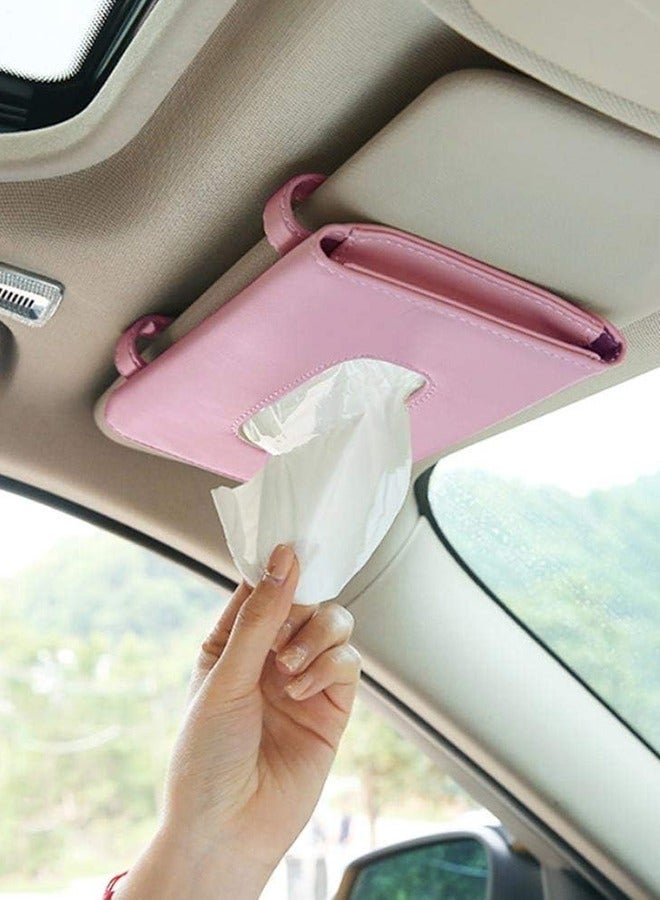 Bukela Car Visor Tissue Holder, Sun Visor Napkin Holder Backseat Tissue Case, Premium Car Tissue Box for car, Mask Holder for Car Visor - Image 1