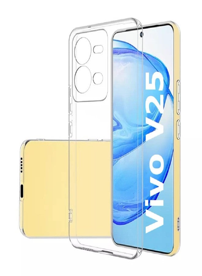 ريل كيس جراب خلفي شفاف من REALCASE لهاتف Vivo V25 5G | جراب خلفي شفاف بتصميم واقٍ لهاتف Vivo V25 5G (سيليكون) - Image 2