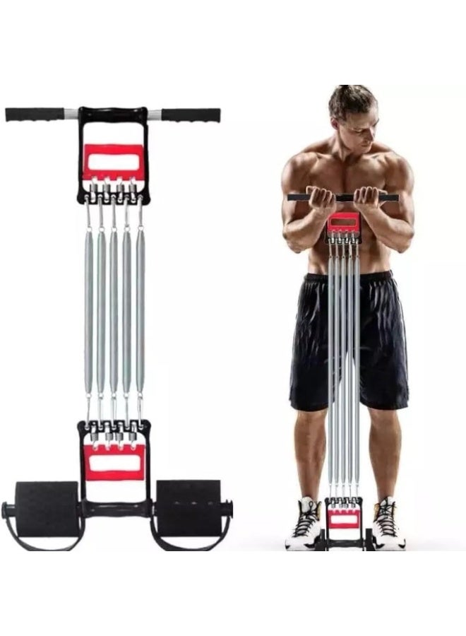 مقبض يد مقاوم متعدد الوظائف 3 في 1 وموسع للصدر - جهاز تدريب قوة قابل للتعديل للذراعين والصدر والكتفين والساعدين - معدات تمارين رياضية منزلية للرجال والنساء وعشاق اللياقة البدنية - Image 1