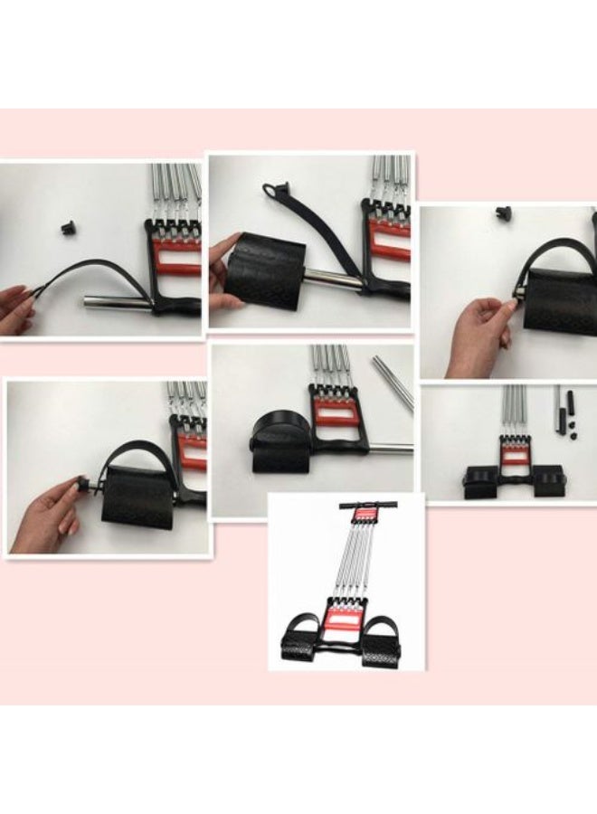 مقبض يد مقاوم متعدد الوظائف 3 في 1 وموسع للصدر - جهاز تدريب قوة قابل للتعديل للذراعين والصدر والكتفين والساعدين - معدات تمارين رياضية منزلية للرجال والنساء وعشاق اللياقة البدنية - Image 4