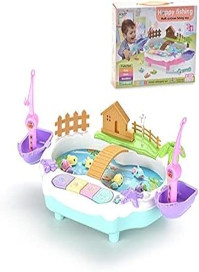 Children fishing toy educational learning music colorful light interesting