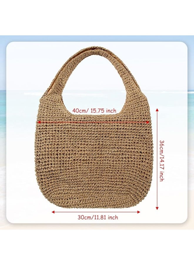 انتيكيانو شنطة شاطئ من القش للنساء - Image 1