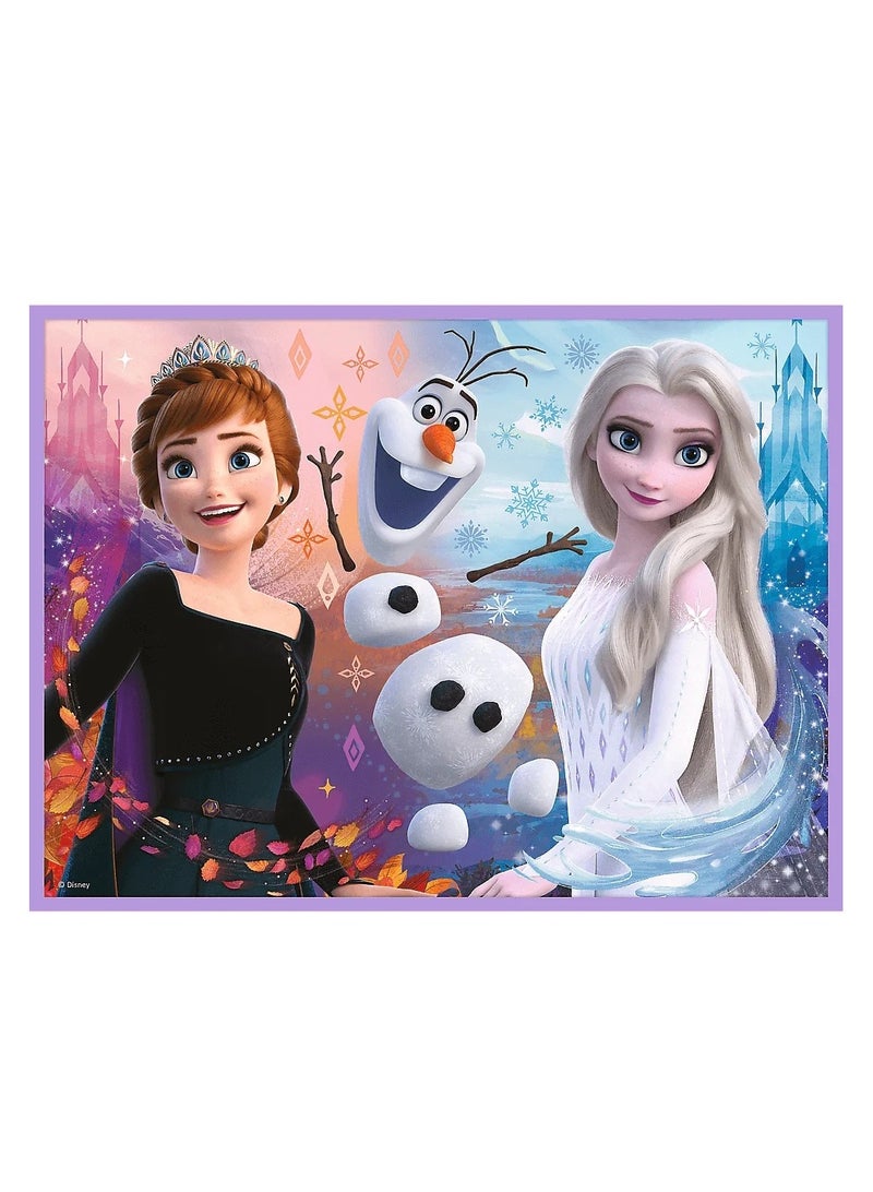 Trefl - Frozen 2 Princesses in Their Land 2x1 with Memos (30+48/24) Pieces - 93335 - Image 2
