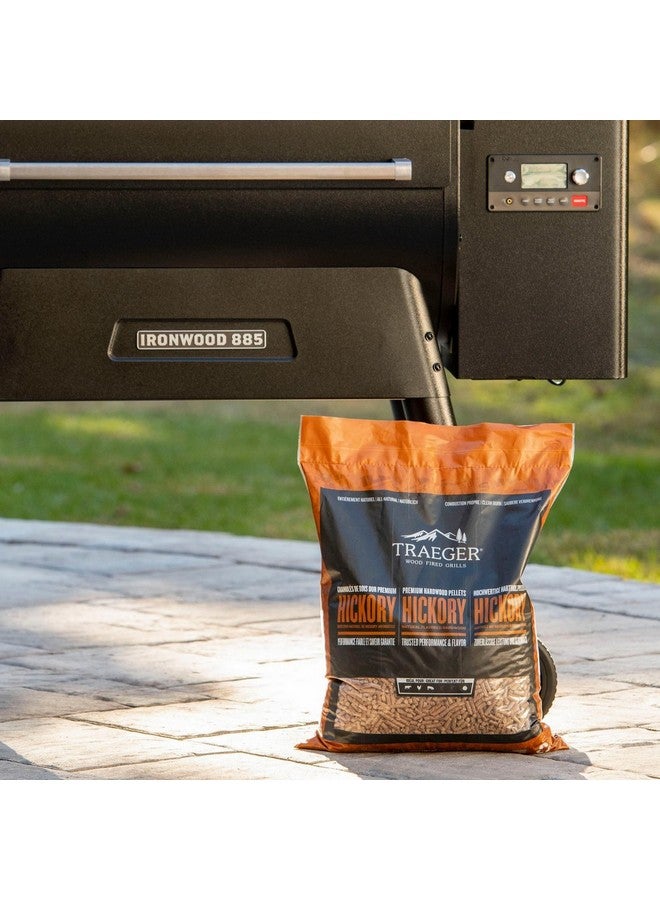 TRAEGER Premium Natural Flavored Hickory Hardwood Pellets Brown 9 kg PEL342 - Image 4