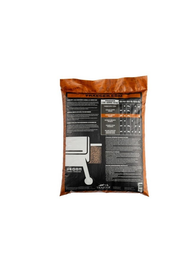 TRAEGER Premium Natural Flavored Hickory Hardwood Pellets Brown 9 kg PEL342 - Image 2