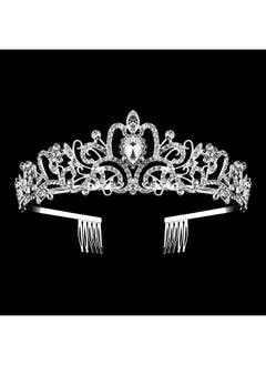 Silver Crystal Crowns Tiara For Women Girls Elegant Princess Rhinestone Crown With Combs Bridal Wedding Headbands Prom Birthday Party Halloween Hair Accessories Jewelry Gifts For Women Girls - pzsku/ZE598B81D524A351ADF76Z/45/_/1696664657/22244912-2a09-4f98-a0d2-296d8535c85d