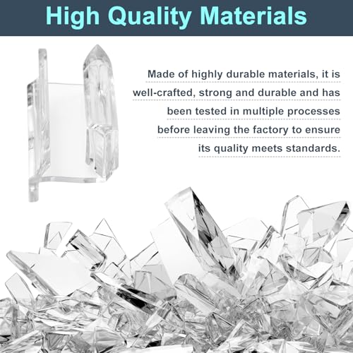 VYH Sliding Shower Door Bottom Guide for Sliding Shower Door (Top Hung) Shower Door Guide, 3/8 in Channels， Suitable for 3/8-inch Thick Shower Glass Doors， Shower Door Plastic Guide（1Pack） - Image 4