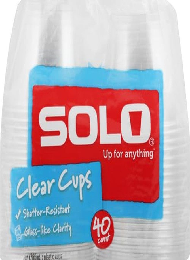 Solo Clear Plastic Cups, 9 oz, 40 ct - Image 3