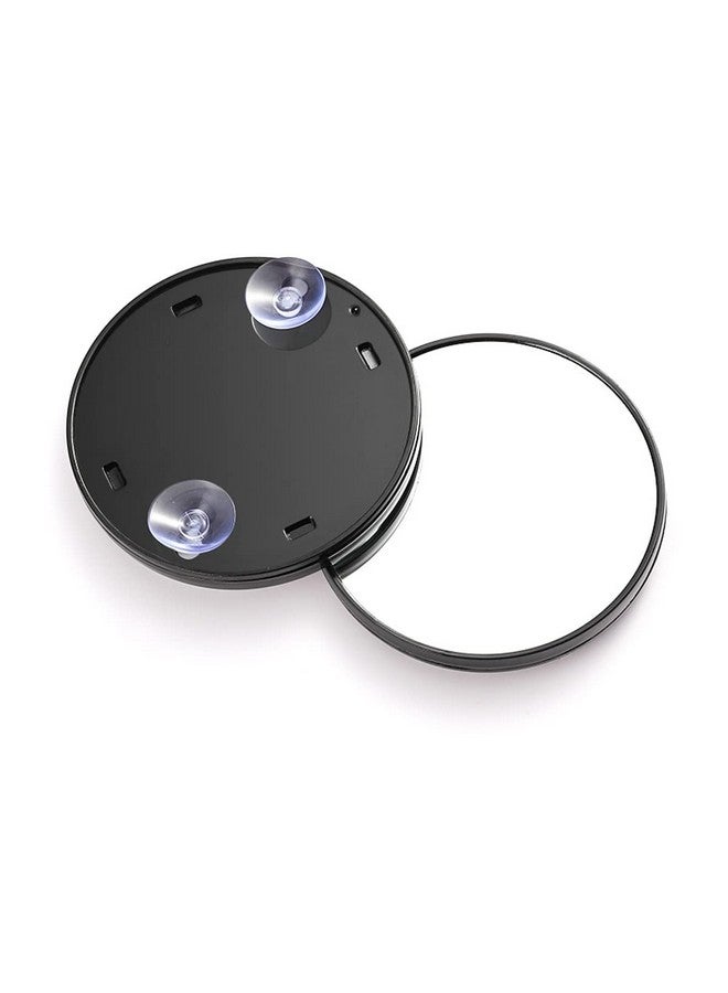 مولنسوير مرآة مكياج مكبرة مستديرة 10 مرات من قطعتين، مرآة سفر لتطبيق مكياج دقيق - Image 1