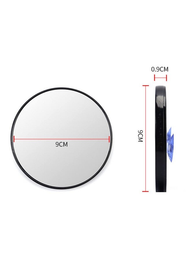 مولنسوير مرآة مكياج مكبرة مستديرة 10 مرات من قطعتين، مرآة سفر لتطبيق مكياج دقيق - Image 2