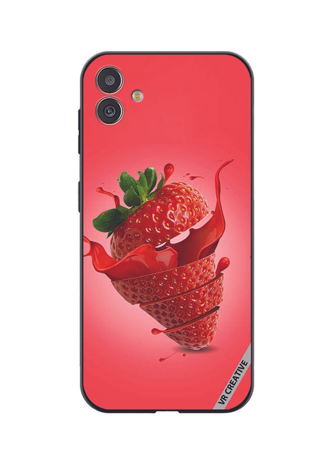 VR CREATIVE Protective Case Cover For Samsung Galaxy F14 Strawberry Design Multicolour - Image 1
