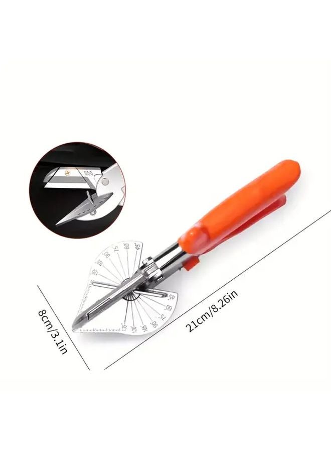 Upgraded Orange Handle Angle Shears Adjustable 45 135 Degree Cutter For Cork Plastic PVC Trim - Image 4