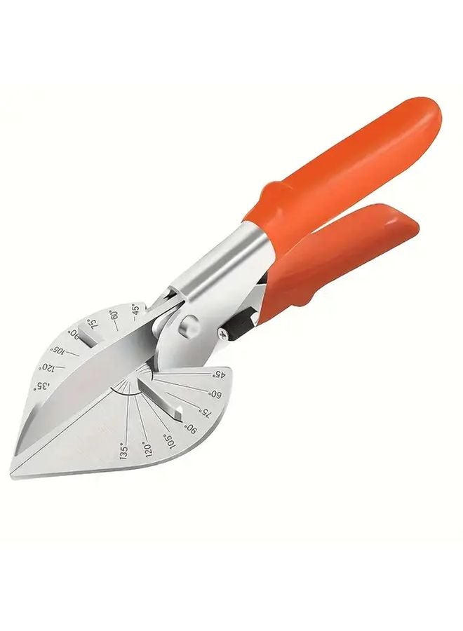 Upgraded Orange Handle Angle Shears Adjustable 45 135 Degree Cutter For Cork Plastic PVC Trim - Image 3