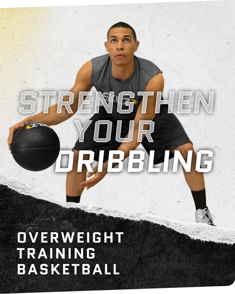 SKLZ Weighted Training Basketball, 29.5" - 3-lb Heavy Training Ball - Black, Quality Faux Leather Construction - Durable & Wear-and-Tear Resistant Dribbling Trainer for Indoor or Outdoor Use - Image 3