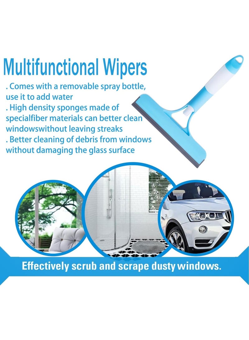 3 in 1 Spray Squeegee, 3 in 1 Window Cleaning Scraper, Window Squeegee with Spray, WindowSqueegee Cleaner Tool with SprayBottle for Glass, Flooring and Tiles, etc (Blue) - Image 5