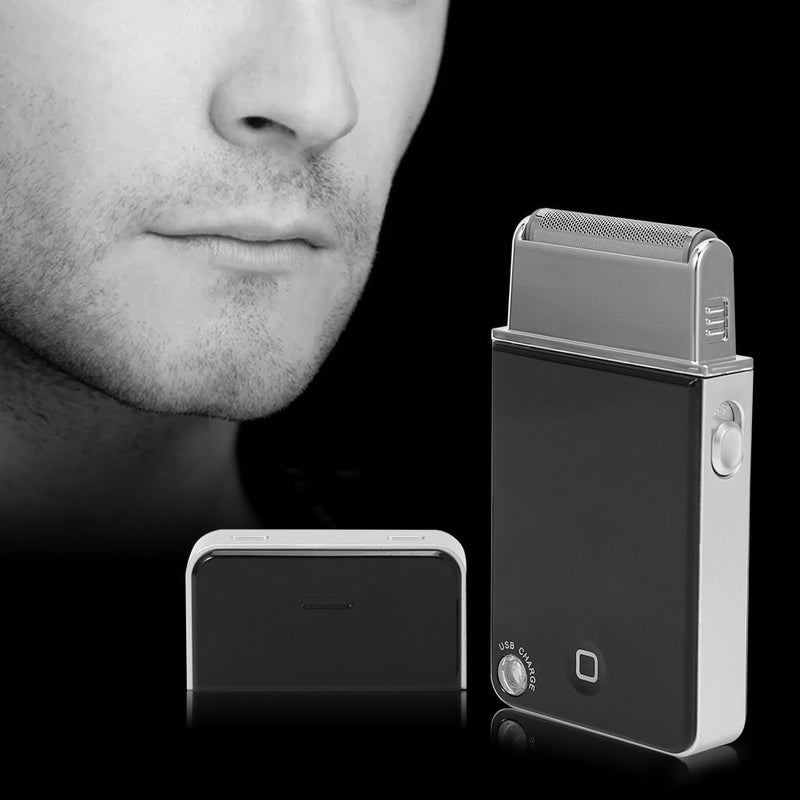 klarako Men's Beard Trimmer Facial Ultra Thin Electric Razor Rechargeable Shaver for Face, Nose, and Ear Hair, with USB Charger - Image 4