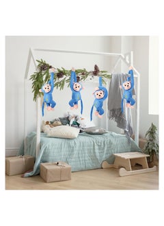 Excefore Stuffed Animals Toy, 4 Packs Hanging Monkey Stuffed Animal Monkey Plush Toy with Hook and Loop Fasteners Hands Large Stuffed Animal, Monkey Hanging 23 Inch for Adults Gifts Decors (Blue)  - Image 5