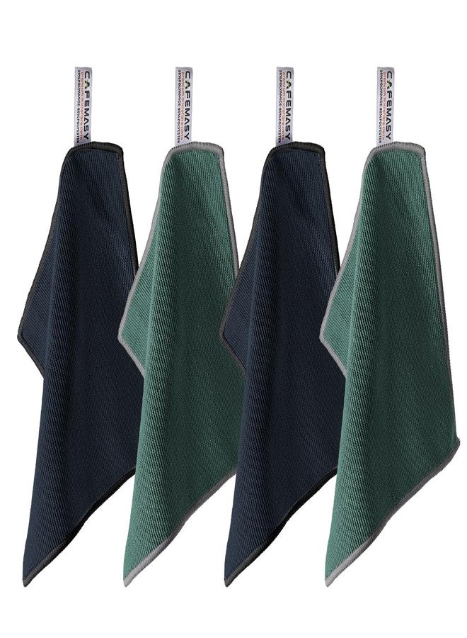 CAFEMASY Barista Towels Espresso Machine Accessories - 4 Pack Premium Absorbent Barista Cloth 8"x 8" Microfiber Coffee Machine Steam Wand Cleaning Rag Coffee Towel for Espresso Bar - Image 1