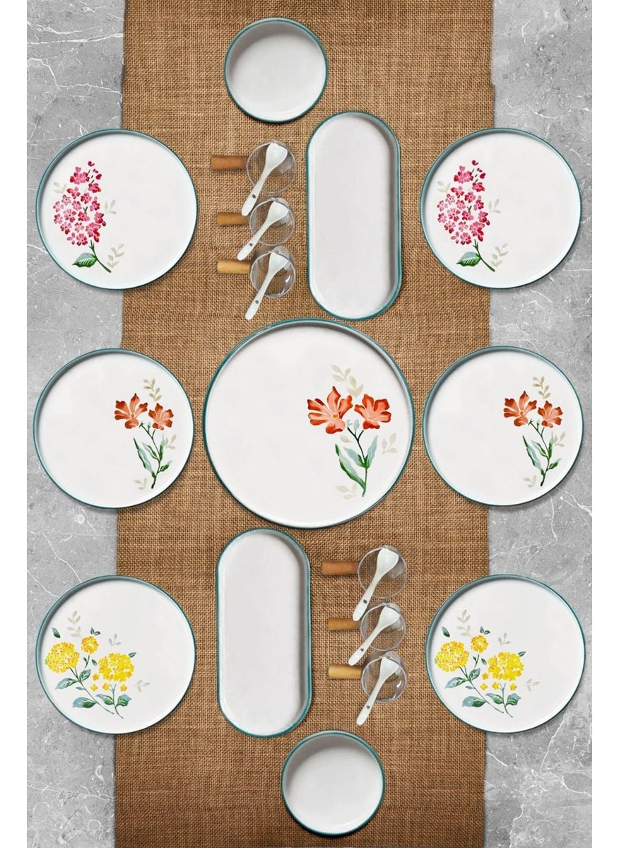 23 Piece 6 Person Flowers Stackable Breakfast Set - Breakfast Presentation Set with Sauce Bowl and Spoon - pzsku/ZE5992414DA5EC2B32DF8Z/45/_/1729236280/5ddd6a85-4677-4bfb-8fde-6484eb016949