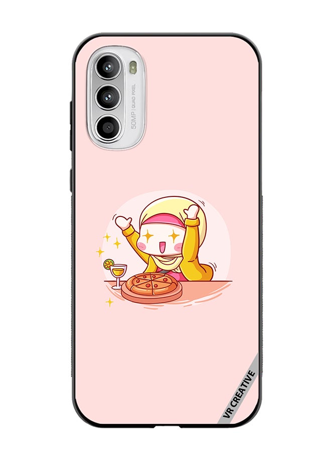 VR CREATIVE Protective Case Cover For Motorola Moto G82 Cute Hijabi Babe Design Multicolour - Image 1