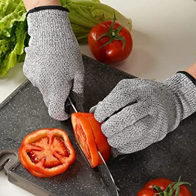 FEELING MALL Cut Resistant Gloves Hand Safety Food Grade Gloves for Pumpkin Wood Carving Meat Cutting Oyster Shucking Fish Cut Proof with Level 5 Protection Repairman carpenter sculpture protect hands - Image 5