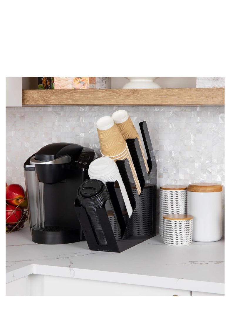 Generic Cup Holder Coffee Cup Holder Cup Storage Organizer Disposable Cup Holder Plastic Cup Stand for Kitchen Restaurants  - Image 3