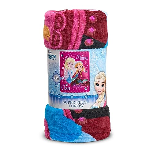 Disney Northwest Frozen Micro Raschel Throw Blanket, 46" x 60", Loving Sisters - Image 5