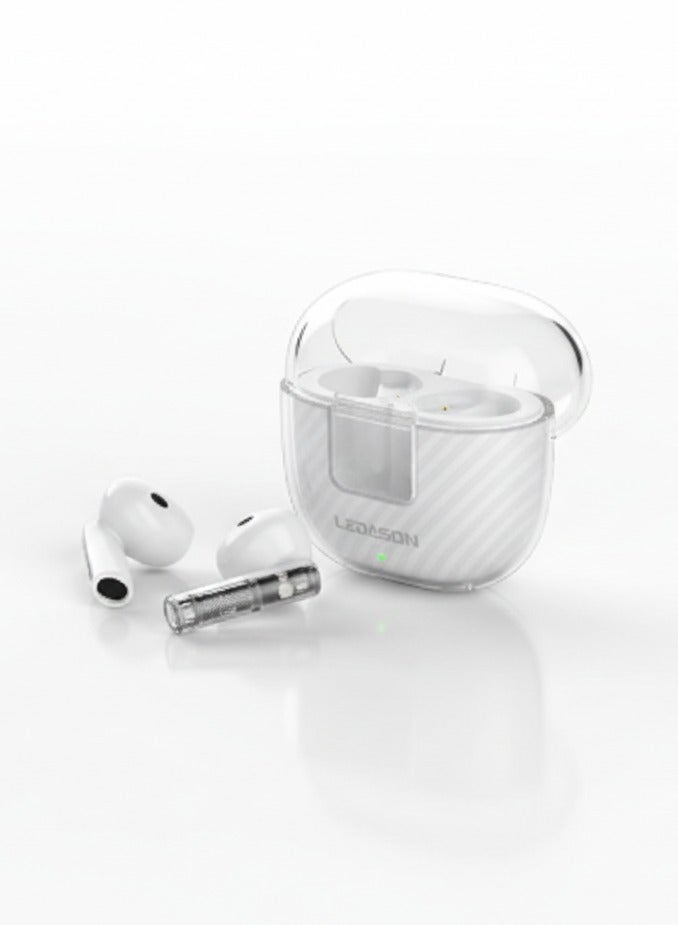 Ledason L-T11 TWS Wireless Earbuds with Semi-Transparent Charging Case - Image 2