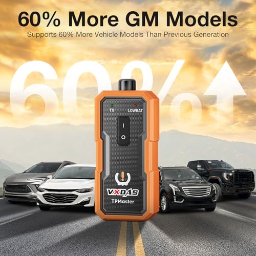 VXDAS أداة إعادة تعلم TPMS من VXDAS TPMaster لأداة إعادة تعيين TPMS لسيارات GM وأداة إعادة تعلم مستشعرات الإطارات وأداة نظام مراقبة الضغط وأداة تفعيل TPMS إصدار مطور 60% المزيد من طرازات السيارات لشيفروليه GMC بويك كاديلاك - Image 2