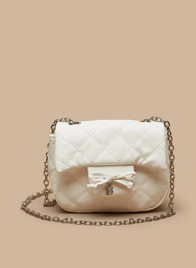 Flora Bella By Shoexpress Quilted Crossbody Bag