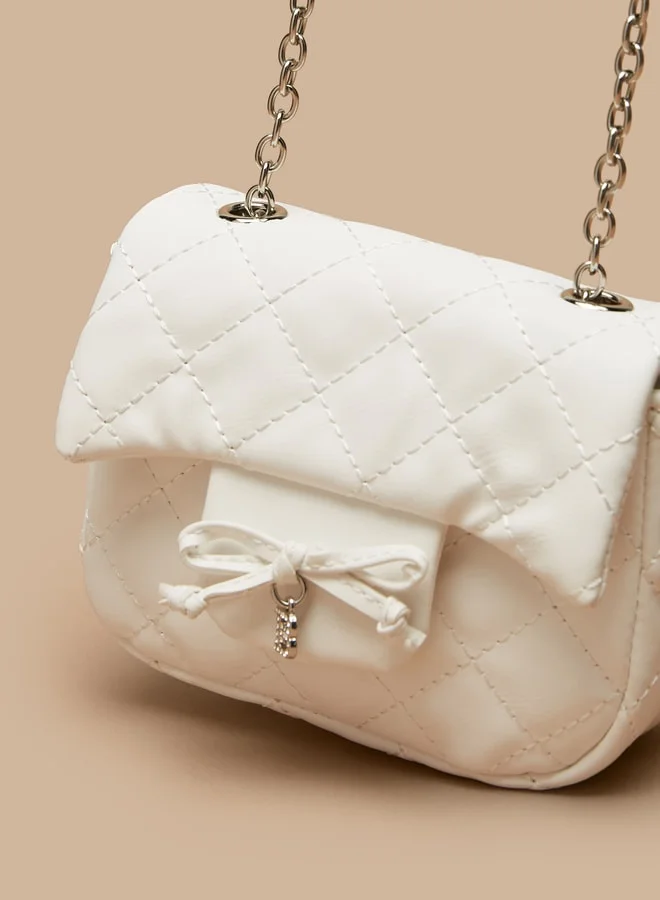 Flora Bella By Shoexpress Quilted Crossbody Bag