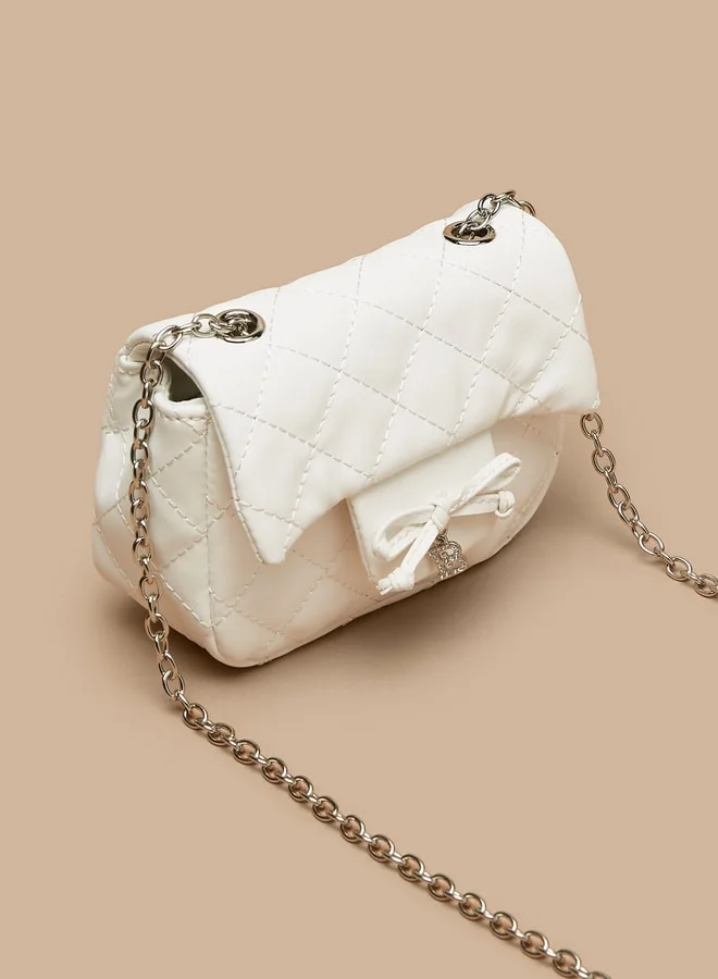 Flora Bella By Shoexpress Quilted Crossbody Bag