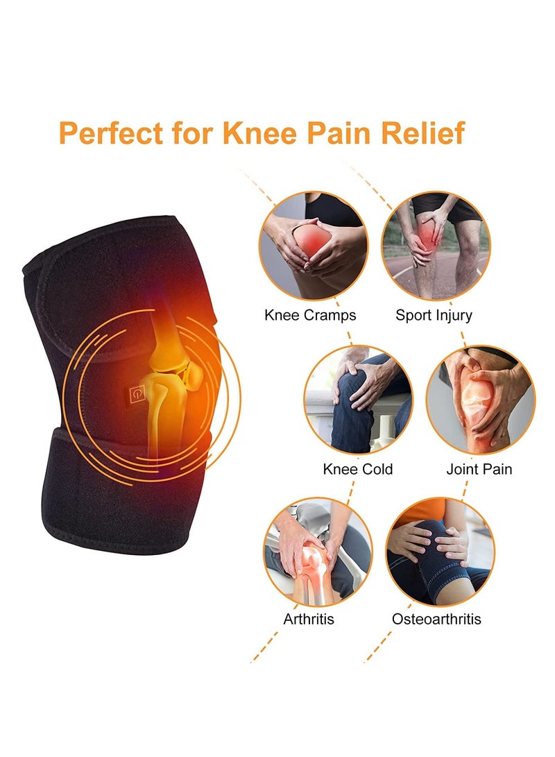 DubaiGallery ELECTRIC KNEE HEATED PAD WARMER HEATING THERAPY BRACE ARTHRITIS RELIEF PAIN - Image 3