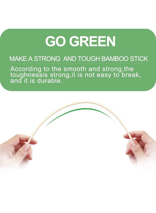 HOSSIAN HOSSIAN 150pcs Φ4mm Natural Bamboo Skewers For Shish Kabob, Grilling, Fruits, Appetizers,Crafting and Party(10inch)  - Image 2