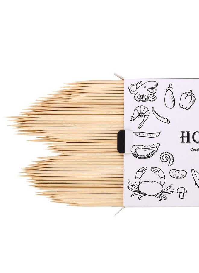 HOSSIAN HOSSIAN 150pcs Φ4mm Natural Bamboo Skewers For Shish Kabob, Grilling, Fruits, Appetizers,Crafting and Party(10inch)  - Image 1