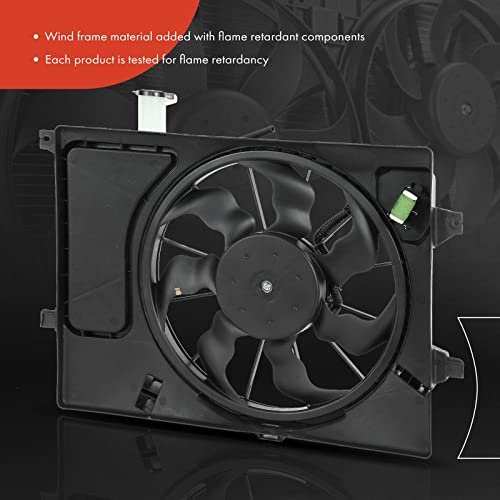 A-Premium APremium Engine Radiator Cooling Fan Assembly Compatible with Select Hyundai Kia Models Elantra 20112013 Forte 2014 Forte Koup 2014 Forte5 2014 Replace 25380A6100 25380A6200 - Image 5