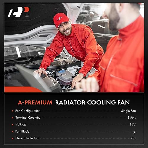A-Premium APremium Engine Radiator Cooling Fan Assembly Compatible with Select Hyundai Kia Models Elantra 20112013 Forte 2014 Forte Koup 2014 Forte5 2014 Replace 25380A6100 25380A6200 - Image 3