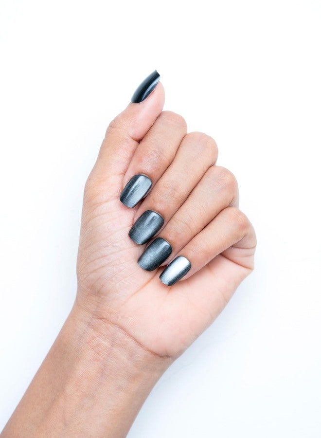 Gush Beauty Nailed It | Reusable Luxury Press On Nails With Application Kit - Black Cat Energy - Image 1