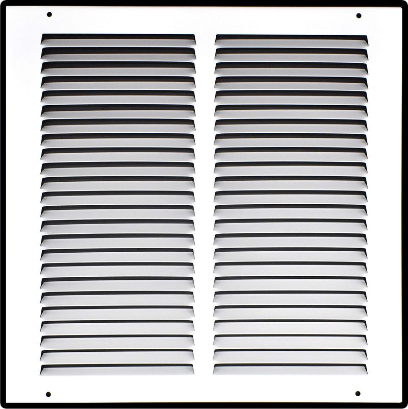 Handua Fits 12x12 Duct Opening | Steel Return Air Grille by Handua | Vent Cover Grill for Sidewall and Ceiling | White | HVAC Cold Air Intake Grille | Outer Dimensions: 13.75"W X 13.75"H - Image 3