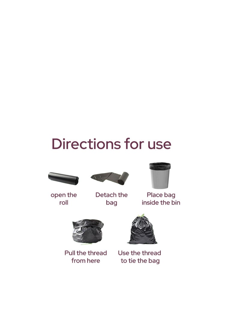 Nure, Bio-Degradable Purity In  Disposal Garbage Bag,5 Gallons, 30 Pcs, 46cmx52cm,Pack of 3 - Image 4