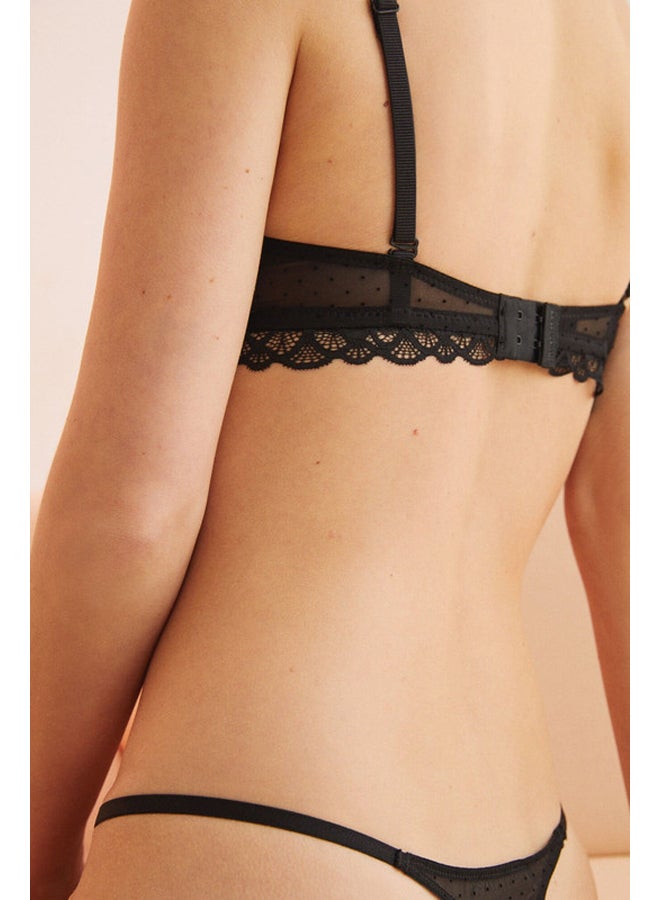 women'secret LOVELY tulle lace triangle bra - Image 3
