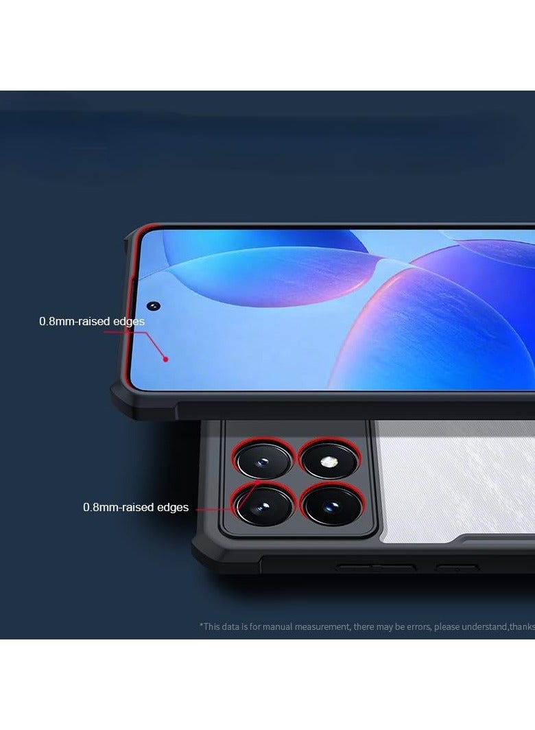 general Compatible with Xiaomi Poco X6 Pro 5G Case,Transparent Phone Cover Shockproof Bumper Protective Shell Clear Cases for Poco X6 Pro - Image 4