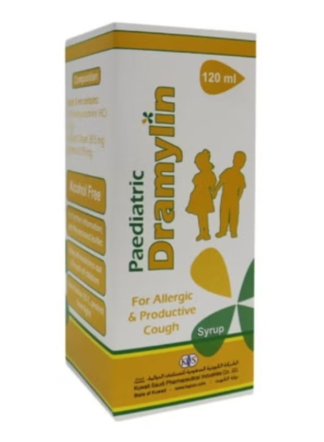 Dramylin Paediatric Syrup 120 ml – Gentle Allergy & Motion Sickness Relief for Kids - Image 1
