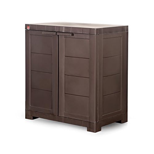 Cello Cello Novelty Compact Plastic Shoe Rack Brown Shoe Storage Strong and Durable Space Organizer 2 doors Shoe Rack for Living Room Home Office 3 Years Warranty Manufacturing defect - Image 4