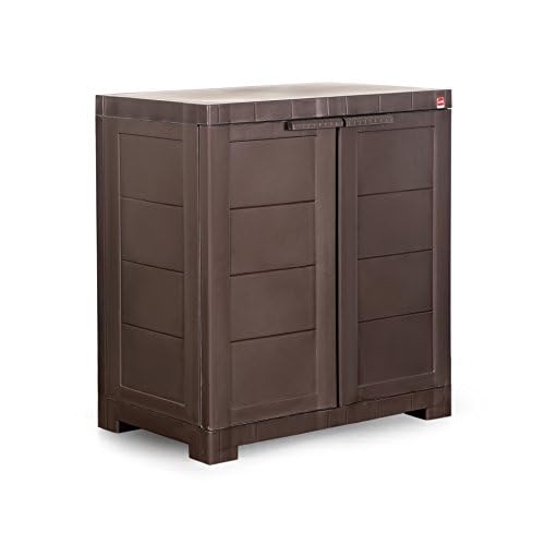 Cello Cello Novelty Compact Plastic Shoe Rack Brown Shoe Storage Strong and Durable Space Organizer 2 doors Shoe Rack for Living Room Home Office 3 Years Warranty Manufacturing defect - Image 3