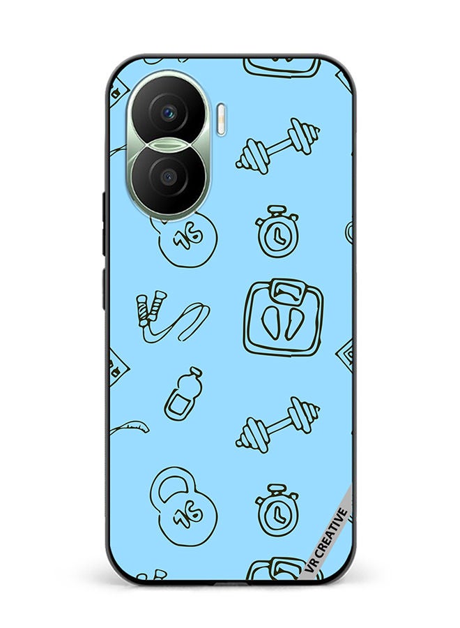 VR CREATIVE Protective Case Cover For Honor Play7T Pro Sport Pattern Design Multicolour - Image 1