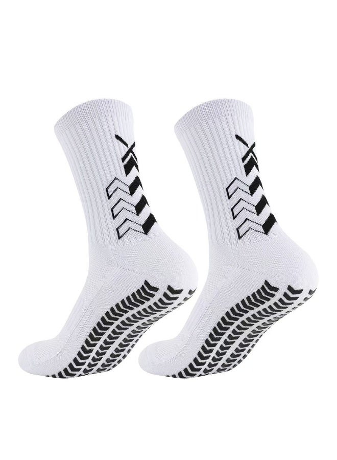 Zesen 5 Pairs of Grip Socks, Tight Fitting Grip Socks Football Socks Wear-Resistant Football Non-Slip Football Men for Training - Image 5
