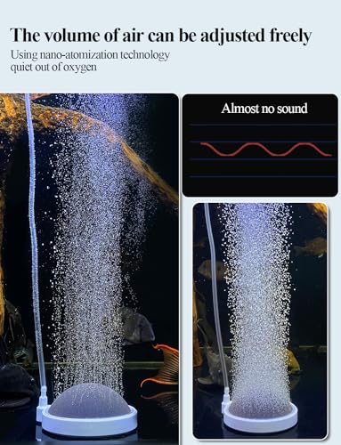 UPETTOOLS Boxtech Aquarium Air Stone Fish Tank Bubbler Small Nano Air Bubble Stone Super-High Dissolved Oxygen Diffuser Makes Super Tiny Bubbles 2 Inch - Image 5